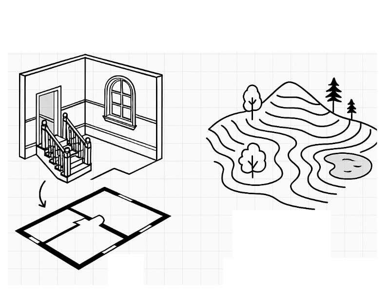 Measured Building Surveys vs. Topographic Surveys_What’s the Difference