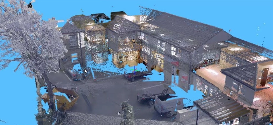 point cloud and CAD overlay