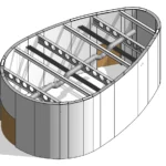 3d floor plan of showroom