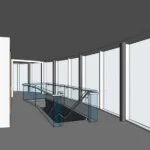 Section slice of showroom