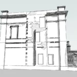 Wall Drawing of residential property in Liverpool