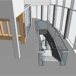 Section slice of showroom