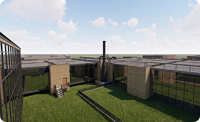 Video showing a laser scan point cloud being converted into a Revit BIM model
