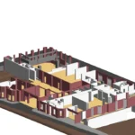 Revit structural model developed floor by floor